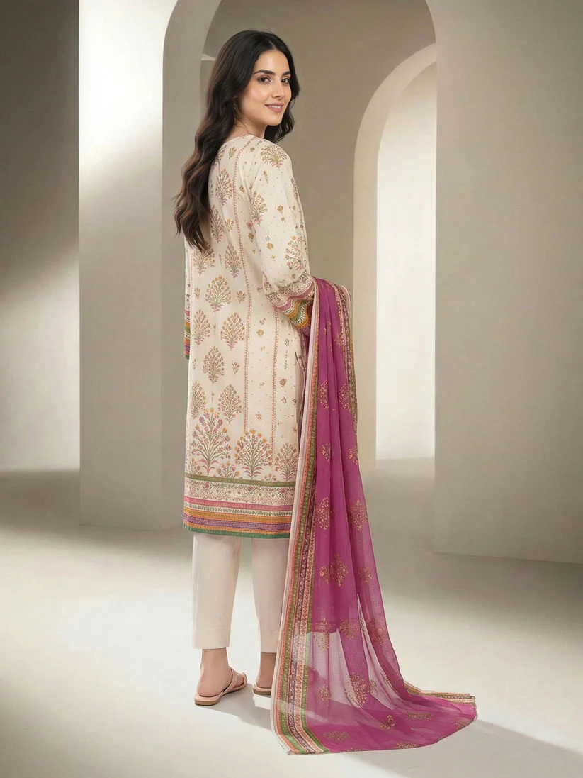 3 Piece Lawn Suit (Unstitched)