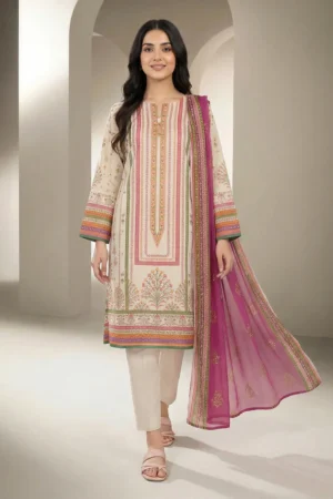 3 Piece Lawn Suit (Unstitched)